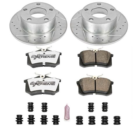 Power Stop 98-04 Audi A6 Rear Z26 Street Warrior Brake Kit