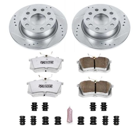 Power Stop 10-13 Audi A3 Rear Z26 Street Warrior Brake Kit