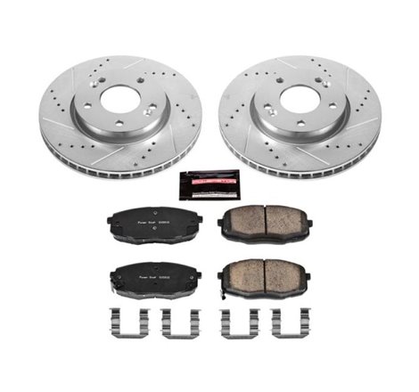 Power Stop 10-13 Kia Forte Front Z23 Evolution Sport Brake Kit