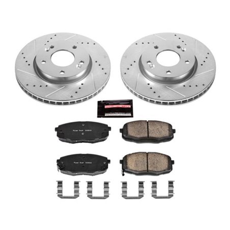 Power Stop 10-13 Kia Forte Front Z23 Evolution Sport Brake Kit