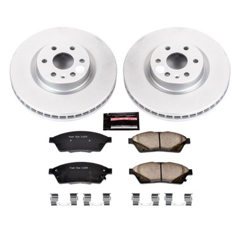 Power Stop 10-16 Cadillac SRX Front Z17 Evolution Geomet Coated Brake Kit