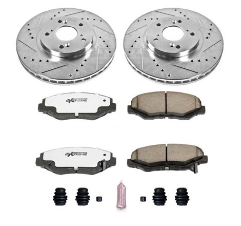 Power Stop 03-08 Honda Pilot Front Z26 Street Warrior Brake Kit