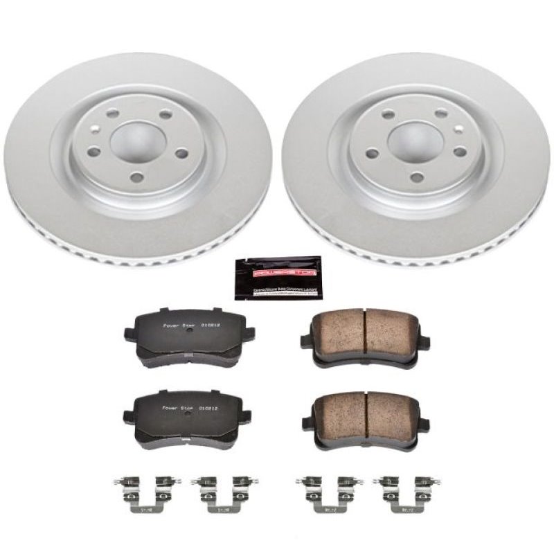 Power Stop 13-17 Audi Q5 Rear Z23 Evolution Sport Coated Brake Kit