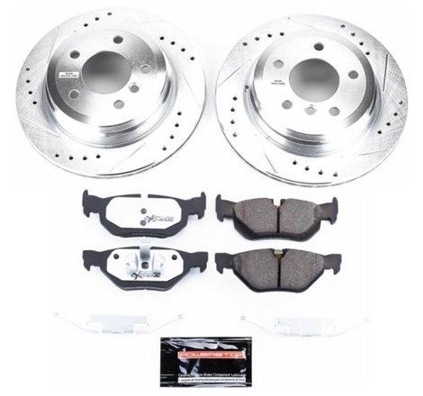 Power Stop 2006 BMW 325xi Rear Z26 Street Warrior Brake Kit