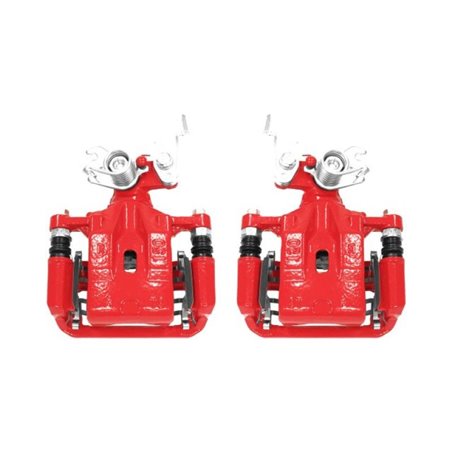 Power Stop 06-12 Ford Fusion Rear Red Calipers w/Brackets - Pair