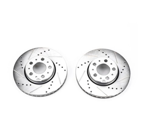 Power Stop 01-07 Volvo S60 Front Evolution Drilled & Slotted Rotors - Pair