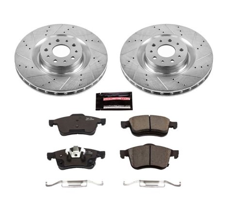 Power Stop 14-19 Fiat 500L Front Z23 Evolution Sport Brake Kit