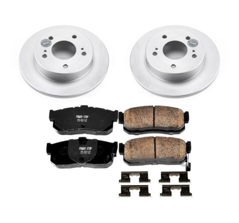 Power Stop 89-94 Nissan Maxima Rear Z17 Evolution Geomet Coated Brake Kit