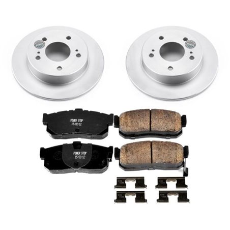 Power Stop 89-94 Nissan Maxima Rear Z17 Evolution Geomet Coated Brake Kit