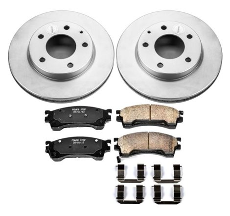 Power Stop 93-97 Ford Probe Front Z17 Evolution Geomet Coated Brake Kit