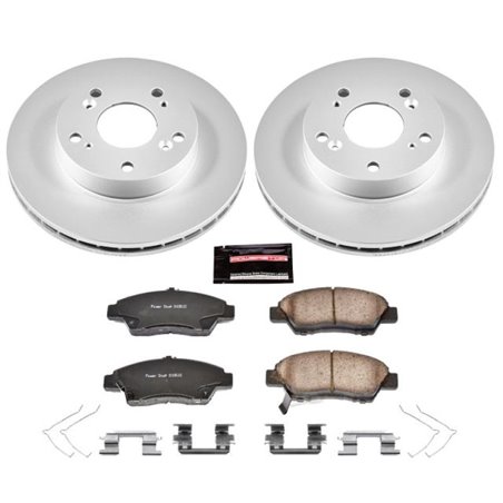 Power Stop 11-15 Honda CR-Z Front Z17 Evolution Geomet Coated Brake Kit