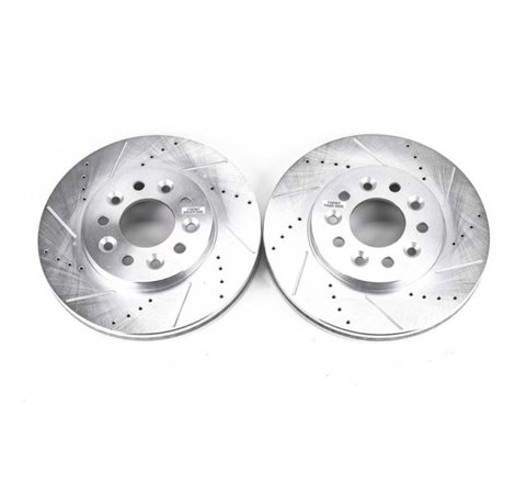 Power Stop 04-07 Ford Freestar Front Evolution Drilled & Slotted Rotors - Pair