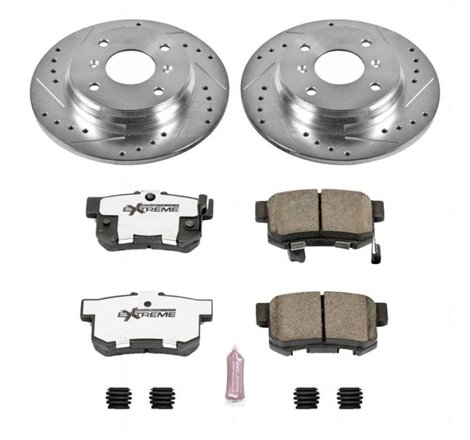 Power Stop 92-96 Honda Prelude Rear Z26 Street Warrior Brake Kit