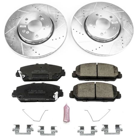 Power Stop 14-19 Acura RLX Front Z23 Evolution Sport Brake Kit