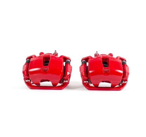 Power Stop 03-05 Infiniti FX35 Front Red Calipers w/Brackets - Pair