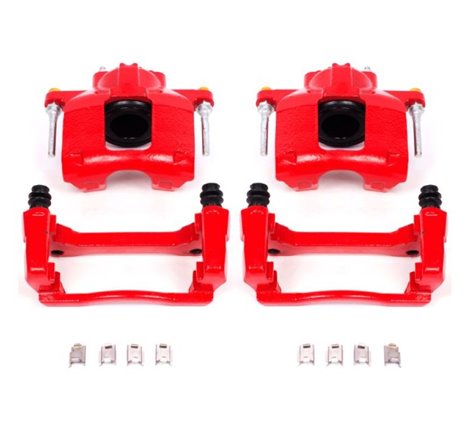 Power Stop 08-16 Chrysler Town & Country Front Red Calipers w/Brackets - Pair