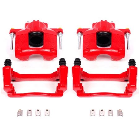 Power Stop 08-16 Chrysler Town & Country Front Red Calipers w/Brackets - Pair