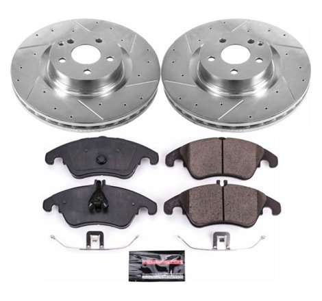 Power Stop 12-15 Mercedes-Benz C250 Front Z23 Evolution Sport Brake Kit