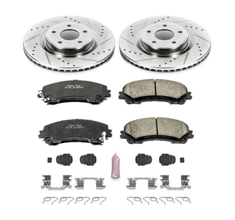 Power Stop 14-19 Infiniti Q50 Front Z23 Evolution Sport Brake Kit