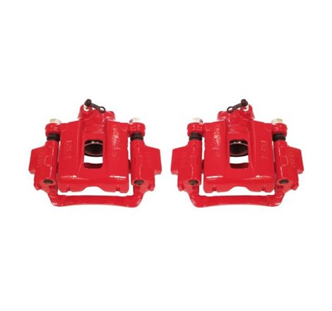 Power Stop 03-09 Toyota 4Runner Rear Red Calipers w/Brackets - Pair