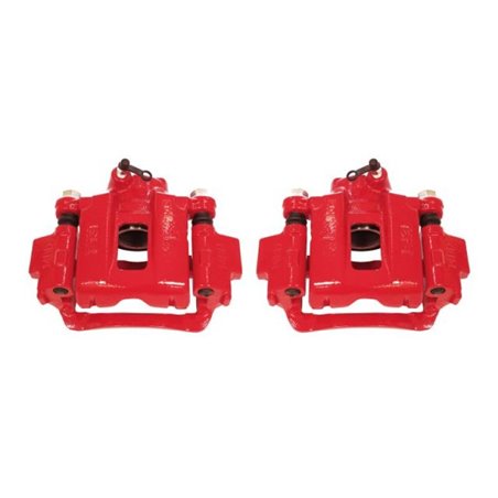 Power Stop 03-09 Toyota 4Runner Rear Red Calipers w/Brackets - Pair