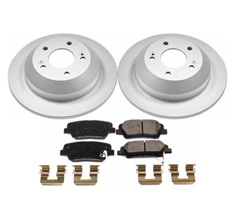 Power Stop 10-18 Hyundai Santa Fe Rear Z17 Evolution Geomet Coated Brake Kit