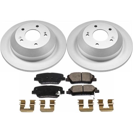 Power Stop 10-18 Hyundai Santa Fe Rear Z17 Evolution Geomet Coated Brake Kit