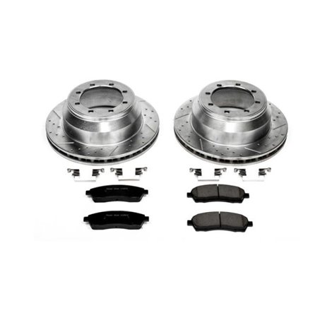 Power Stop 99-04 Ford F-350 Super Duty Rear Z23 Evolution Sport Brake Kit