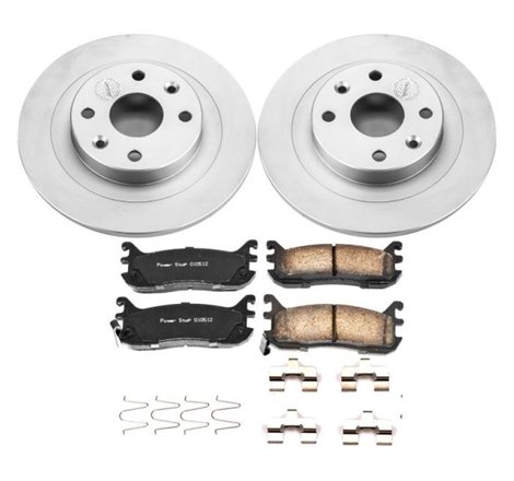 Power Stop 97-03 Ford Escort Rear Z17 Evolution Geomet Coated Brake Kit