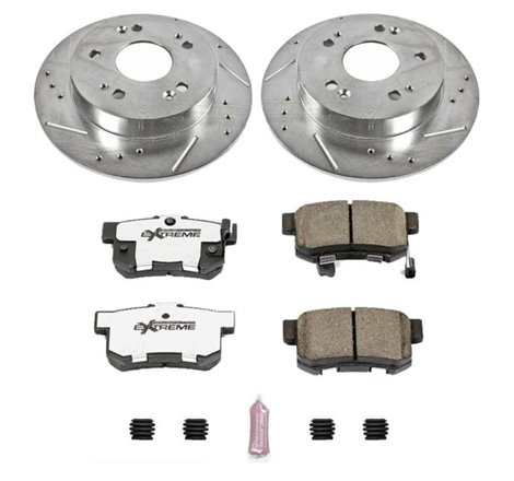 Power Stop 13-15 Acura ILX Rear Z26 Street Warrior Brake Kit