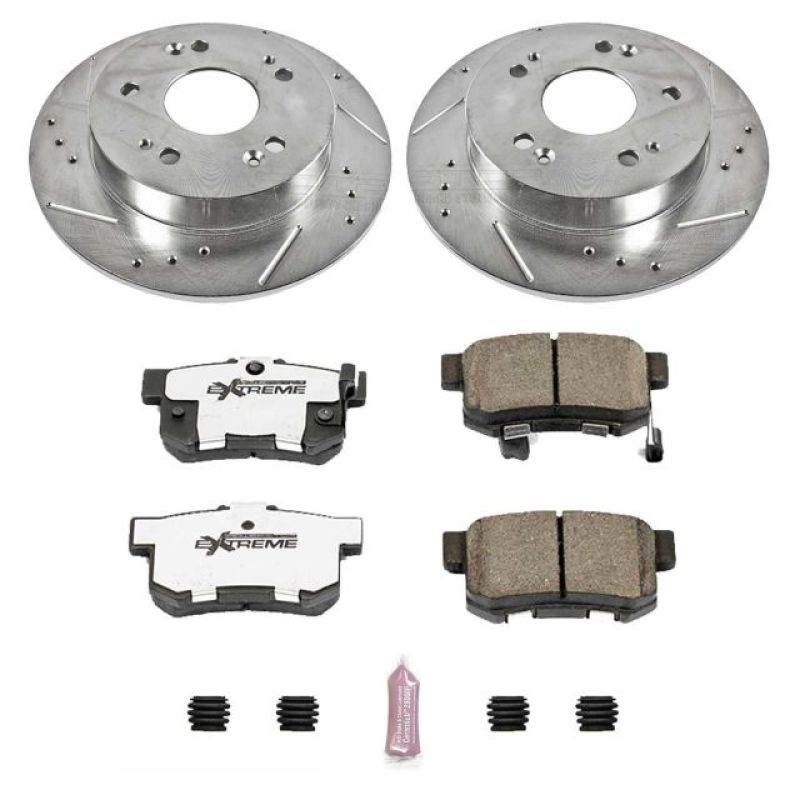 Power Stop 13-15 Acura ILX Rear Z26 Street Warrior Brake Kit