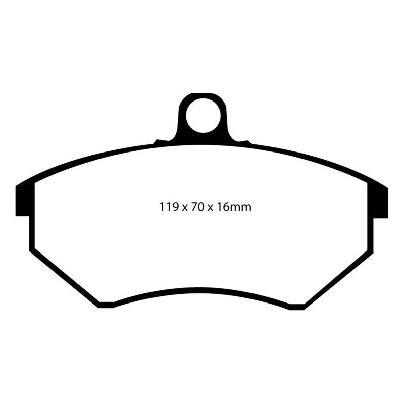 EBC 94 Volkswagen Cabriolet 1.8 Redstuff Front Brake Pads