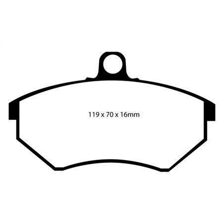 EBC 94 Volkswagen Cabriolet 1.8 Redstuff Front Brake Pads