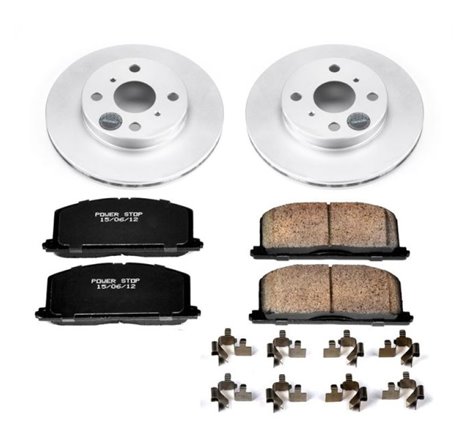 Power Stop 96-98 Toyota Paseo Front Z17 Evolution Geomet Coated Brake Kit