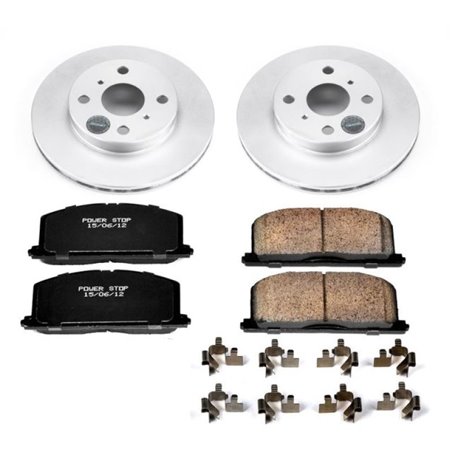 Power Stop 96-98 Toyota Paseo Front Z17 Evolution Geomet Coated Brake Kit