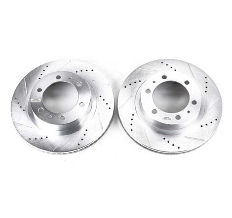 Power Stop 03-09 Toyota 4Runner Front Evolution Drilled & Slotted Rotors - Pair