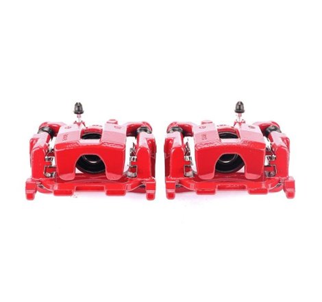 Power Stop 09-14 Nissan Maxima Rear Red Calipers w/Brackets - Pair