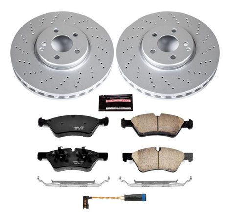 Power Stop 07-09 Mercedes-Benz E350 Front Z23 Evolution Sport Coated Brake Kit