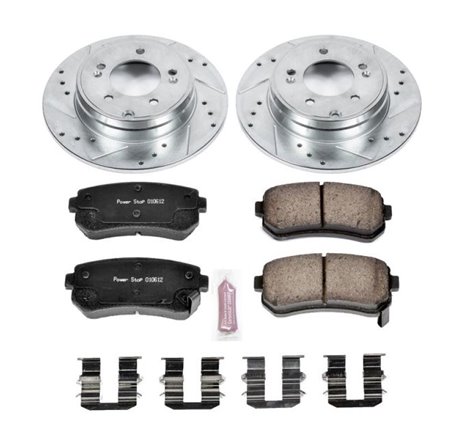 Power Stop 2015 Hyundai Sonata Rear Z23 Evolution Sport Brake Kit