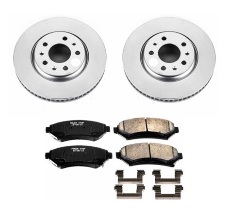 Power Stop 2004 Cadillac Seville Front Z17 Evolution Geomet Coated Brake Kit