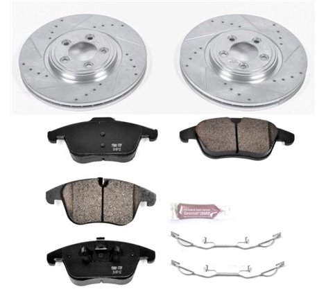 Power Stop 06-08 Jaguar S-Type Front Z23 Evolution Sport Brake Kit