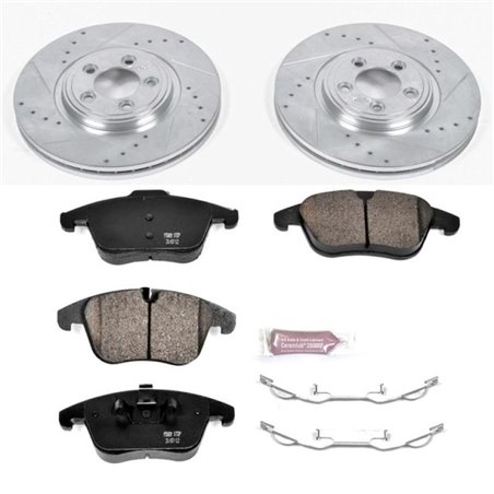 Power Stop 06-08 Jaguar S-Type Front Z23 Evolution Sport Brake Kit