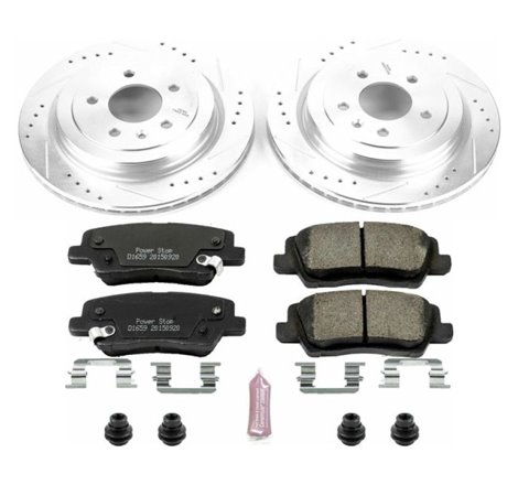 Power Stop 13-15 Cadillac ATS Rear Z23 Evolution Sport Brake Kit