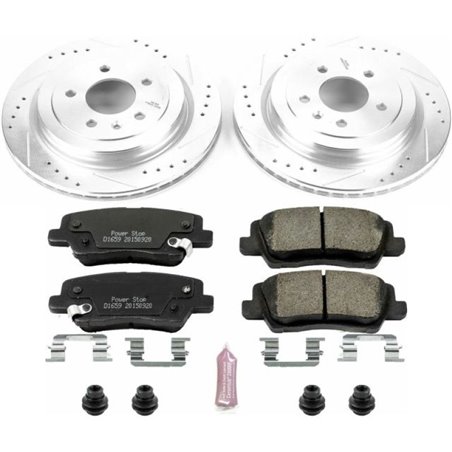 Power Stop 13-15 Cadillac ATS Rear Z23 Evolution Sport Brake Kit