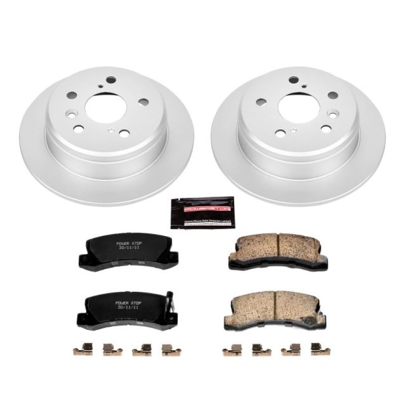 Power Stop 97-99 Lexus ES300 Rear Z17 Evolution Geomet Coated Brake Kit