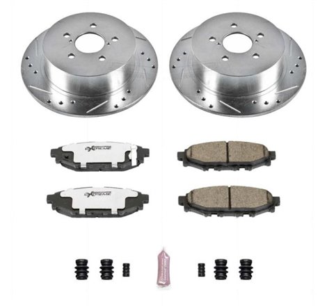 Power Stop 05-09 Subaru Legacy Rear Z26 Street Warrior Brake Kit