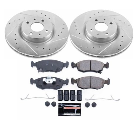 Power Stop 13-18 Fiat 500 Front Z23 Evolution Sport Brake Kit