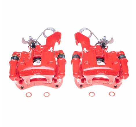 Power Stop 96-01 Audi A4 Quattro Rear Red Calipers - Pair