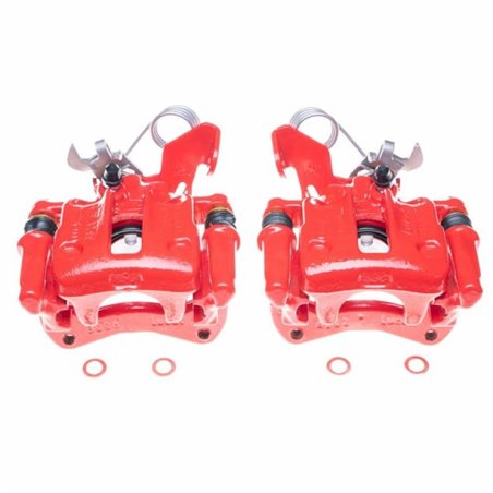 Power Stop 96-01 Audi A4 Quattro Rear Red Calipers - Pair