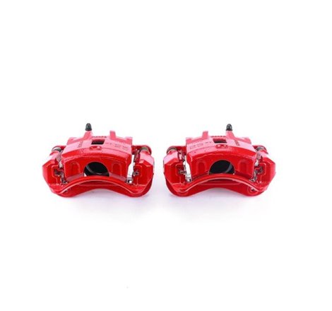 Power Stop 99-04 Hyundai Sonata Front Red Calipers w/Brackets - Pair